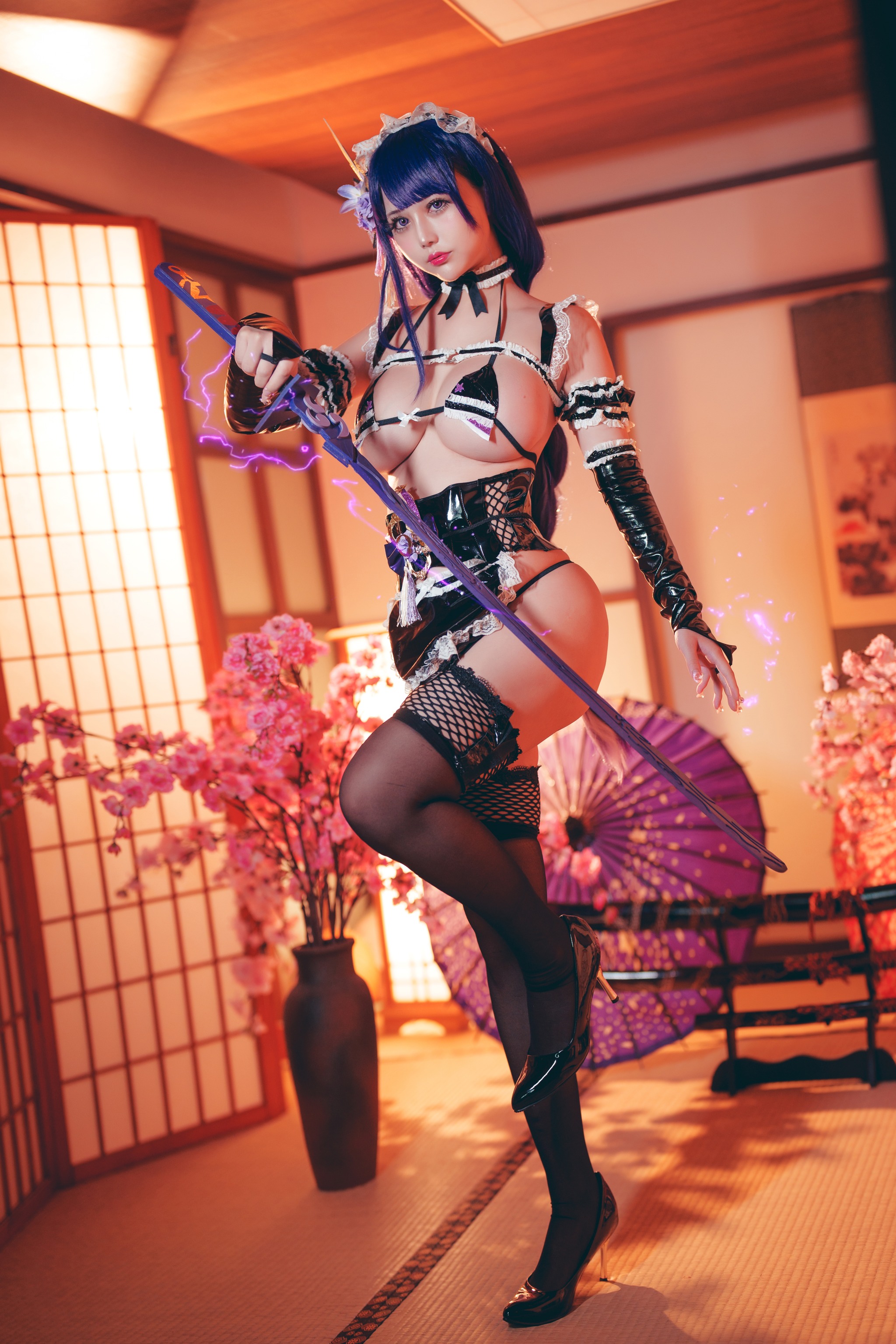 图片[1]-沖田凜花Rinka – NO.094 雷電將軍[30P]-XikXak